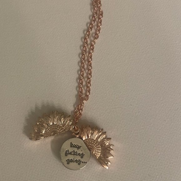 Keep F-Ing Going Motivation Necklace - Picture 1 of 8
